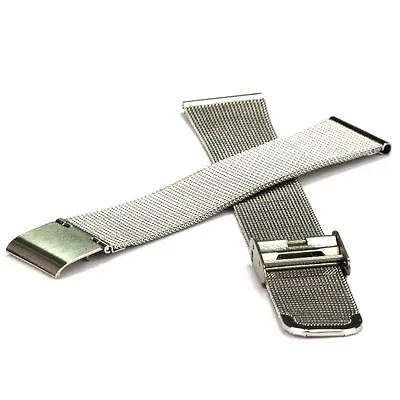 £16.06 • Buy Milanaise-Armband Meshuhrband Edelstahl-Uhrenband 18 MM Ersatz-Uhrarmband