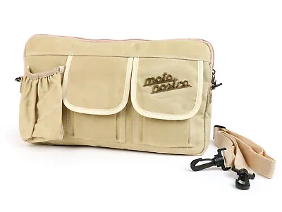Luggage Compartment Bag Beige Tool Holder Vespa Lambretta Scomadi Royal Alloy • £29.99