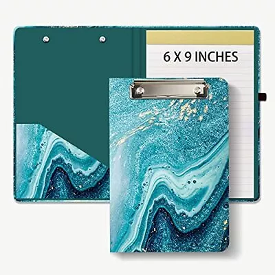 Mini Clipboard Folio With Refillable Lined Notepad And Interior Storage Pocke... • $17.45