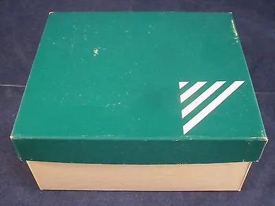 MARSHALL FIELD'S Gift Box Green Top Special Triangle Logo White Bottom 3  X6 X5  • $12.95