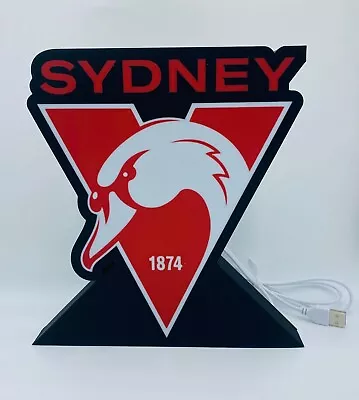 Sydney Swans AFL LED Light Box • $22