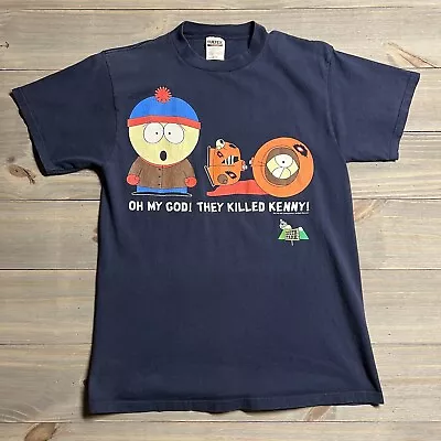 Vtg 1997 South Park T-Shirt Adult Large Oh My God They Killed Kenny Tultex • $28