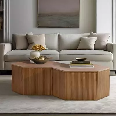Fluted Hexagon Coffee Table • $298.71