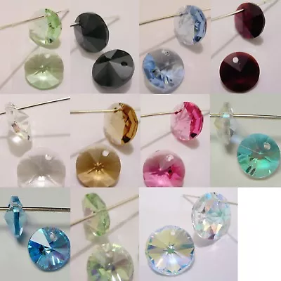 Genuine SWAROVSKI CRYSTAL #6200 RIVOLI PENDANT CHARM BEAD ~ 6mm 8mm ~ Many Color • $1.78