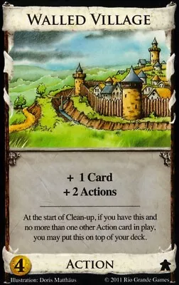 Dominion Board Game Promo Cards: Walled Village - Factory Sealed Unopened Promos • $15.99