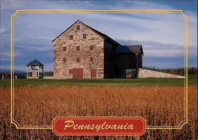 Montoursville Pennsylvania Old Stone Bank Barn On Rt 87 Unused Vintage Postcard • $3.24