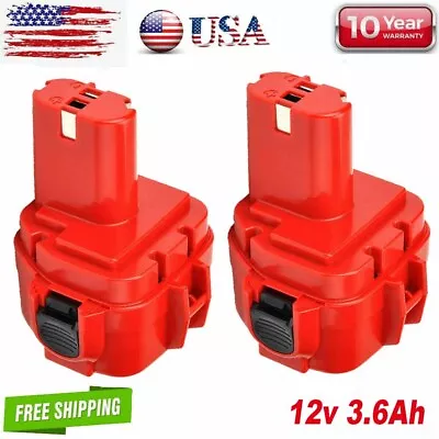 2Pack 3.6Ah 12V Ni-Mh Battery For Makita 1200 1220 1201 1222 1233 1234 1235 PA12 • $28.99