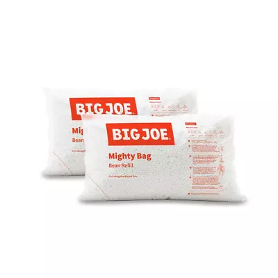 $47.03 • Buy Big Joe Bean Bag Filler Refill Beans Lounge Chair Seat Filling 7 Cu Ft 2 Pack