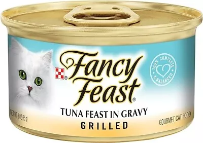 FANCY FEAST Adult Grilled Tuna In Gravy Wet Cat Food 24X85G • $47.90