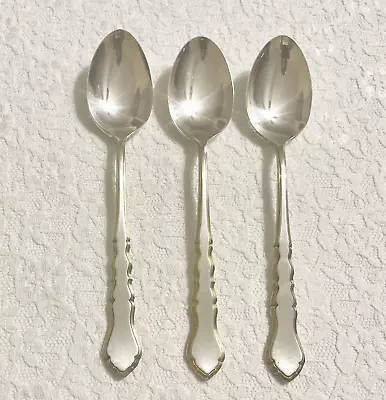 (3) 1847 Rogers Bros. GOLDEN CENTENNIAL Silver Plate Teaspoons *SHIPS FREE* • $13.99