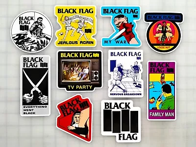 Black Flag Vinyl Sticker Lot (10 Stickers) Punk Hardcore Circle Jerks DRI Crust • $12.99