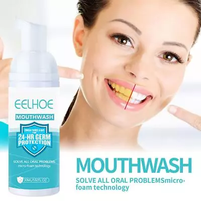 $5.48 • Buy Teethaid Mouthwash, Mint Teeth Whitening Foam Mousse Stain Remove AU