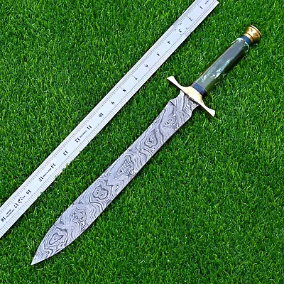 Macedonian Army Damascus Sword Custom Made - Hand Forged Damascus Steel 1663 • $69.99