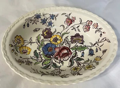 Vintage Vernon Kilns May Flower Hand Painted Under Glaze 9 1/3” Serving Bowl • $16