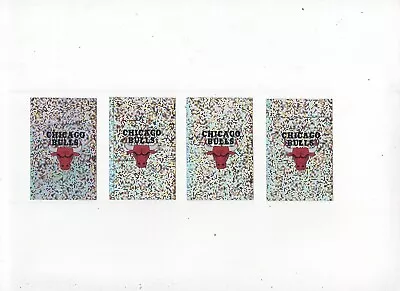 1992 Panini Sticker #15 Chicago Bulls Logo Foil Lot Of 4 • $44.34