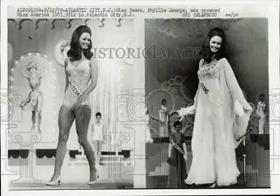 1970 Press Photo Phyllis George Competes In Miss America Pageant Atlantic City • $9.99