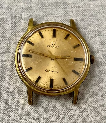 OMEGA Geneve Automatic Cal 601 Watch 135.070 Men Vintage 17 Jewels Golden Dial • $290