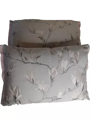 Laura Ashley Magnolia Grove Duck Egg Cushion Pair • £21.99