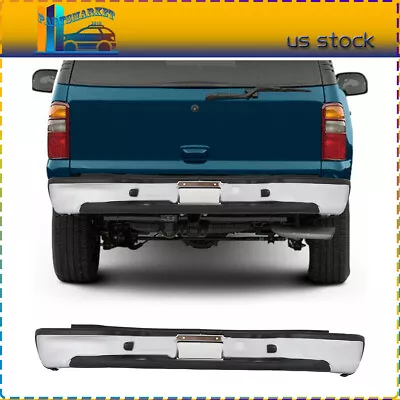 Chrome Steel Rear Bumper Assembly For 2000-06 Chevy Tahoe Suburban GMC Yukon XL • $160.50