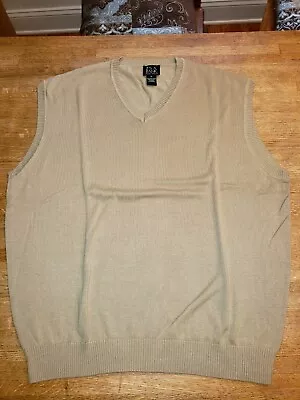 Jos. A. Bank Signature Collection Men's XL Tan Sweater Vest • $10