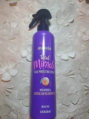 Aussie-Total Miracle-Heat Protecting Spray-W/APRICOT & MACADAMIA OIL-8.5 OZ.-NEW • $8.25