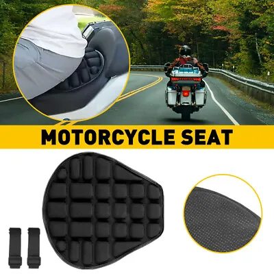Universal Motorcycle Inflatable Seat Cushion Cover Pressure Relief Long Ride Pad • $16.99