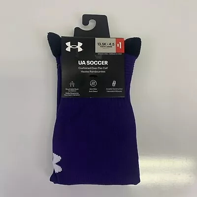 Under Armour Youth UA Soccer Socks Cushioned Over The Calf OTC 13.5K-4.5Y • $10