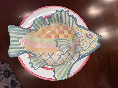 Mackenzie Childs Fish Bowl Cereal Soup Dish  EUC  • $82.99