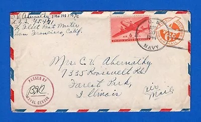 Fleet Tug USS YT-471 Sailor's Censored Mail Majuro Marshall Islands Apr 20 1944 • $3.99