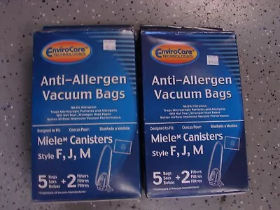 10 EnviroCare Miele Canister Style F J M Vacuum Cleaner Replacement Bags • $17.95