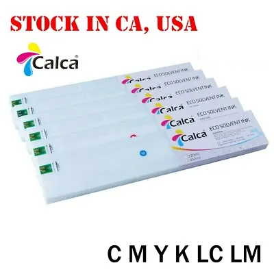 CALCA Compatible 440ml Roland ECO-Sol Max Ink Cartridge C M Y K LC LM • $47.02