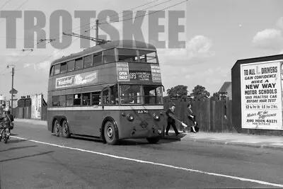 35mm Negative London Transport Trolleybus Leyland TTB5 Met-Cam 1745 GLB745 1959 • £4.39