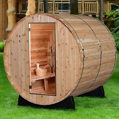 Sauna Outdoor Home Personal Barrel Saunas Exterior Steam Backyard Diy 4 Person ~ • $5812.99