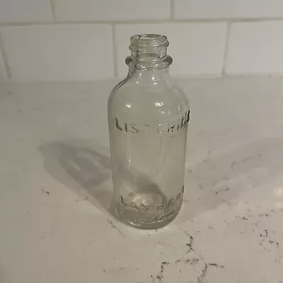 VTG Listerine Glass Bottle Lambert Pharmacal  Company Embossed 4.5” Apothecary • $7.73