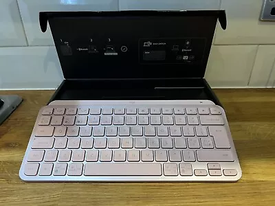 Logitech MX Keys Mini Wireless Keyboard (Graphite) English - UK  Rose Pink BNIB • £45
