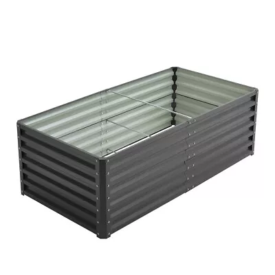 6x3x2FT Large Elevated Garden Raised Bed Metal Planter Box Steel Veg Flowers Bed • £62.95