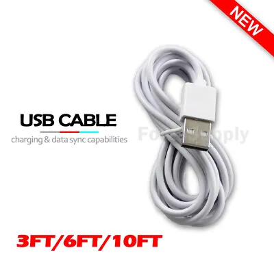 $4.99 • Buy 2 Pack 3 6 10FT Long Cable Heavy Duty Charger Charging For Apple IPhone IPad IOS