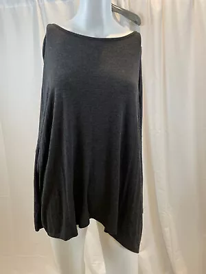 Majestic Paris Neiman Marcus Gray Superwashed Soft Touch Oversized LS Top Size 1 • $18.99
