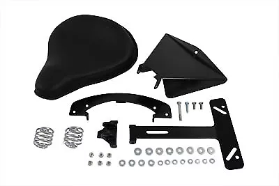 HARLEY Black Leather Solo Seat Kit Fits 2004-2006 XL • $385.44