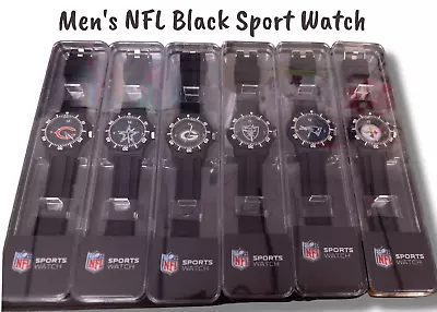 Men's Black NFL Football Watch - Pick Your Team  - Model Three - Free Shipping! • $24.85