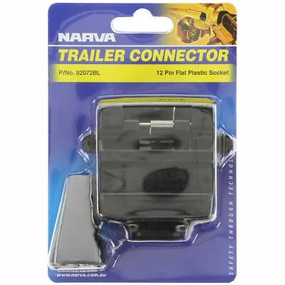 $27.95 • Buy Narva Trailer Socket 12 Pin Flat 82072BL