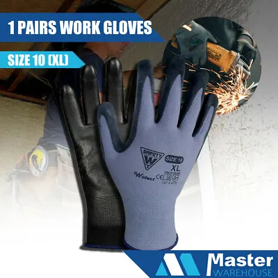 1 Pairs PU Safety Work Gloves Mechanic Gloves General Purpose Work Gloves  • $4.69