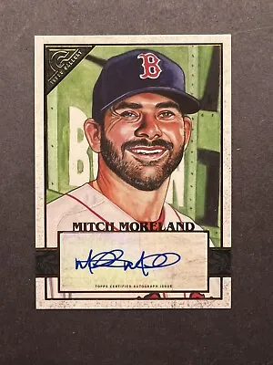 2020 Topps Gallery Autographs #84 MITCH MORELAND Blue Ink Auto Boston RED SOX • $5.99