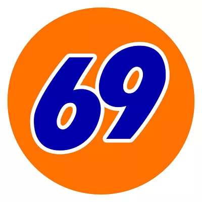 3 Inch COLOR 69 Like 76 Style Drag Racing Gasser Vintage Hot Rod Decal Sticker • $2.99