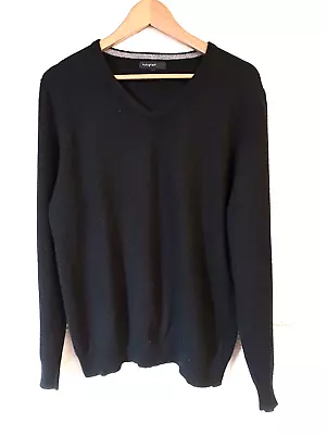 M&S Autograph Black Cashmere Jumper L/41 -43 Chest • £3.99