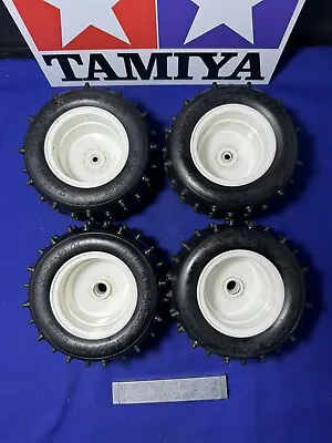 Tamiya Vintage King Cab Hilux Monster Racer Wheels Tyres Pls Read Rc Car Spares • £80