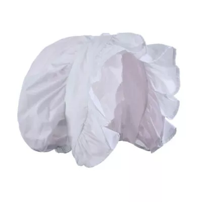 Vintage White Bonnet Victorian Colonial Hat Maid Cosplay Costume Hat • $23.75