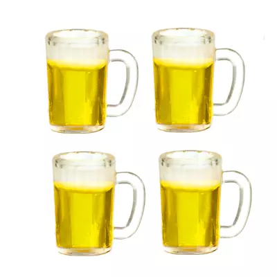 Miniature Dollhouse 1:12 Scale Filled Beer Mugs (set Of 4) - G7397 • $9.99