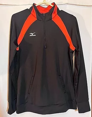 Mizuno Women Black Red Dri Lite Running Athletic Track Jacket Medium  • $16