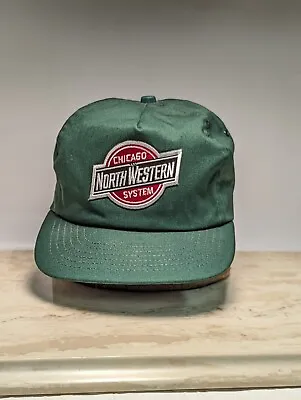 $24.99 • Buy Chicago Northwestern System Ball Cap Railroad Vintage Snapback Hat Green 
